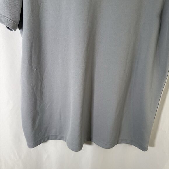 Nike Golf Polo Men's Large Grey Short Sleeve Standard Fit Dri-Fit 2 Tone Polyest - Picture 13 of 14